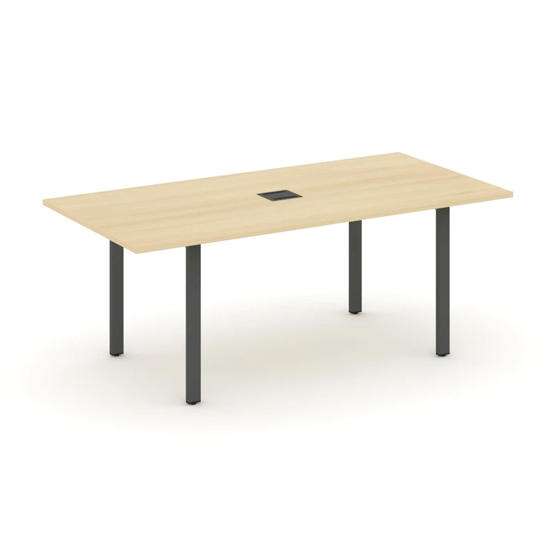 Стол для переговоров на металлокаркасе (П-60x30 антрацит) Style Project Direct SN-6P.SPRG-198