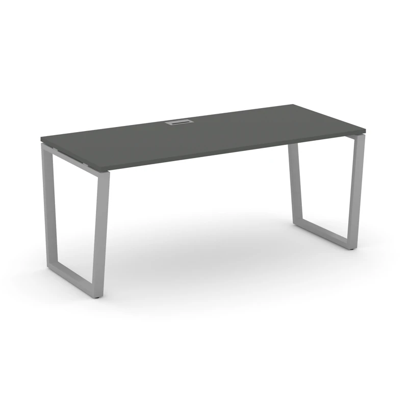 Стол руководителя на металлокаркасе (VО-60x30 серый) STYLE PROJECT DIRECT SN-6T2.SR-024.M
