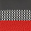 Кожа PU черная/красная/Сетка Mesh черная