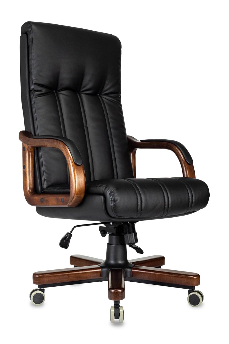 Кресло руководителя Бюрократ T-9932Walnut экокожа