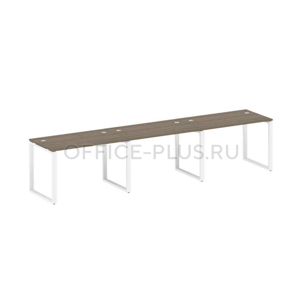 Рабочая станция 3 места Metal System Style на металлокаркасе БО.СМ-3.2