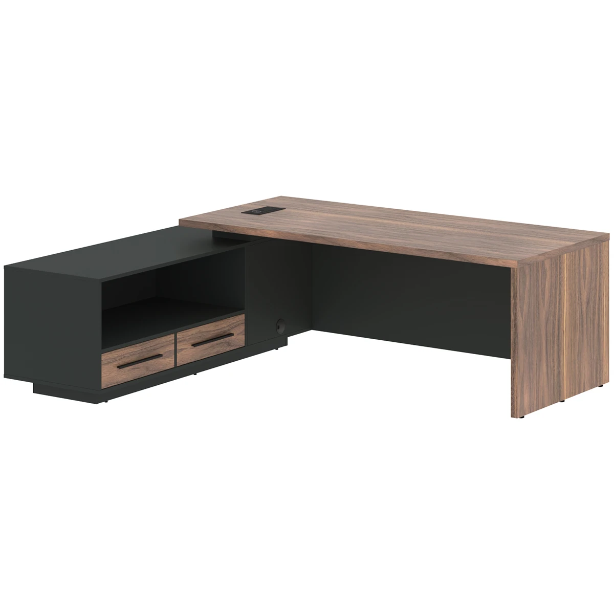 Стол руководителя с тумбой левый VELION VENEER VRCT 2319L