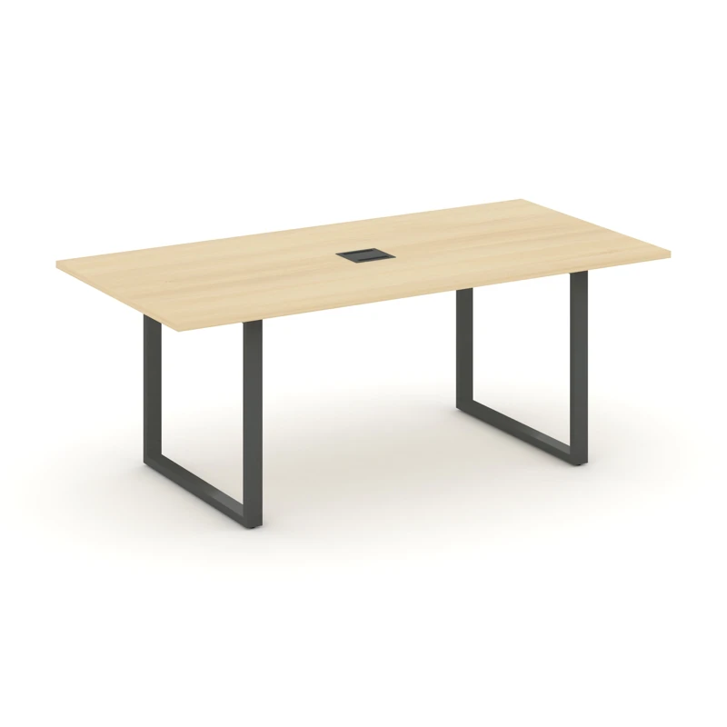 Стол для переговоров на металлокаркасе (О-60x30 антрацит) Style Project Direct SN-6O.SPRG-198