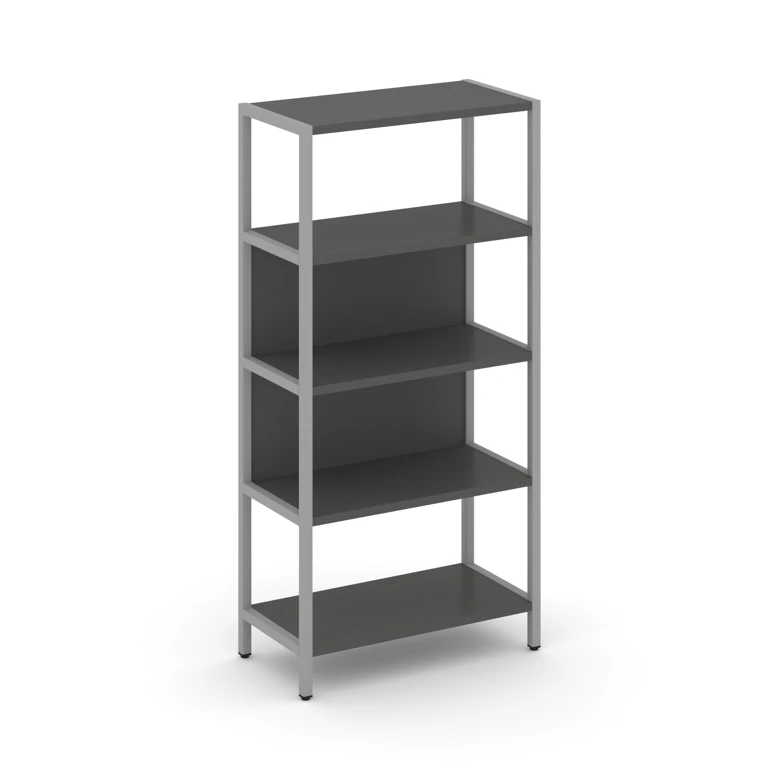 Односекционный стеллаж четырехярусный Shelf System (металл серый) SN.STM-411