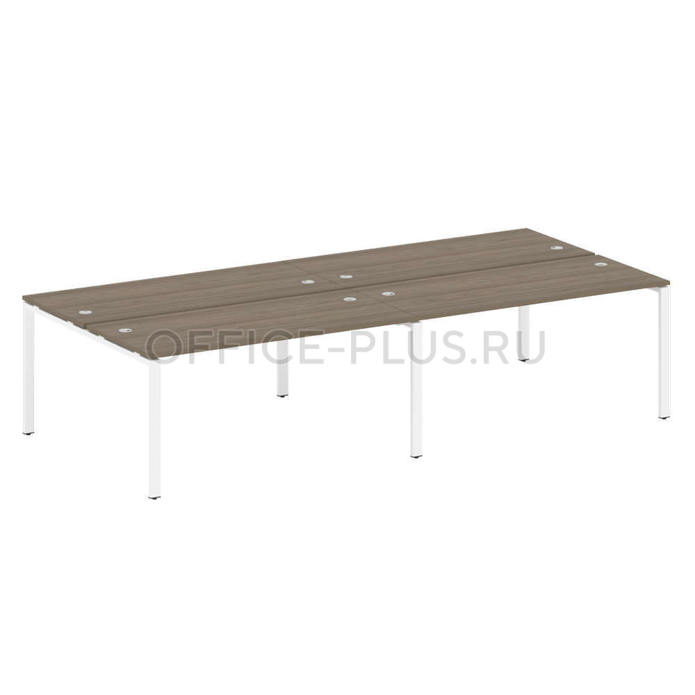 Рабочая станция 4 места Metal System Style на металлокаркасе БП.СМ-4.4