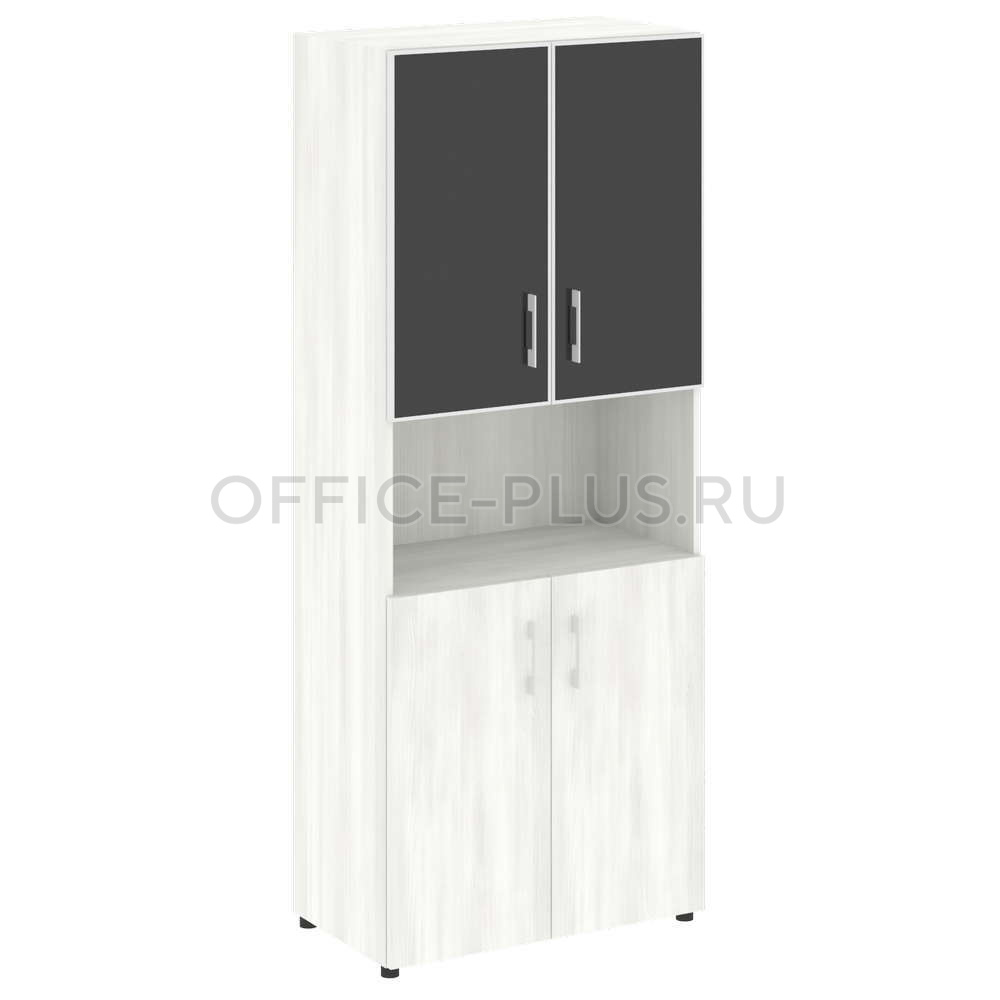 Шкаф высокий Yalta LT.ST-1.4 R White/Black