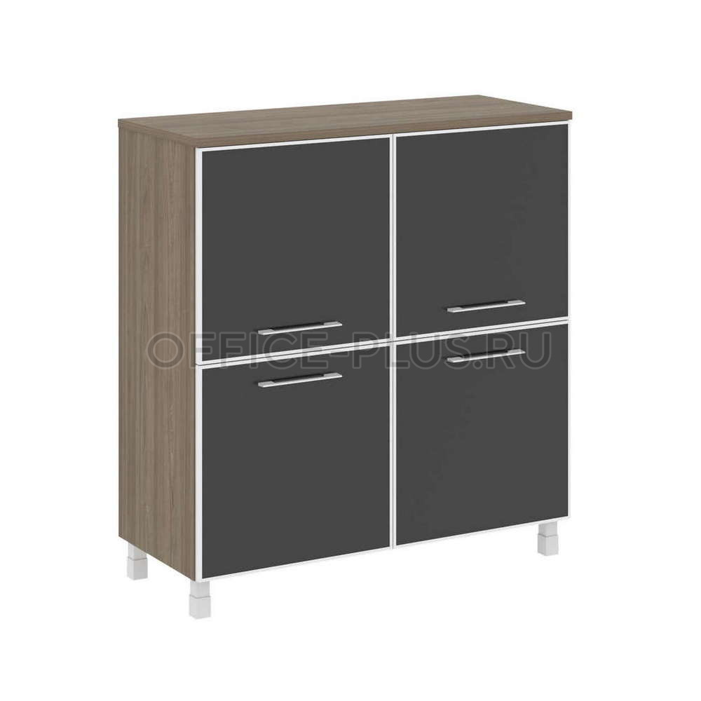 Шкаф средний Yalta LT.SD-1.2R White/Black