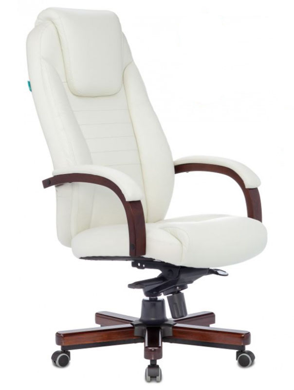 Кресло руководителя Бюрократ T-9923WALNUT кожа
