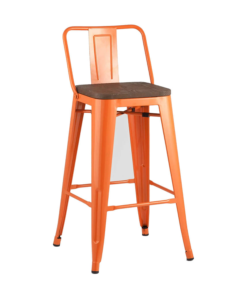 Полубарный стул Stool Group Tolix Wood дерево