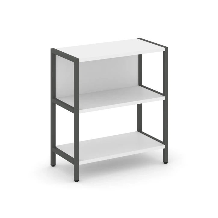 Односекционный стеллаж двухярусный SHELF SYSTEM (металл антрацит) SN.STM-211