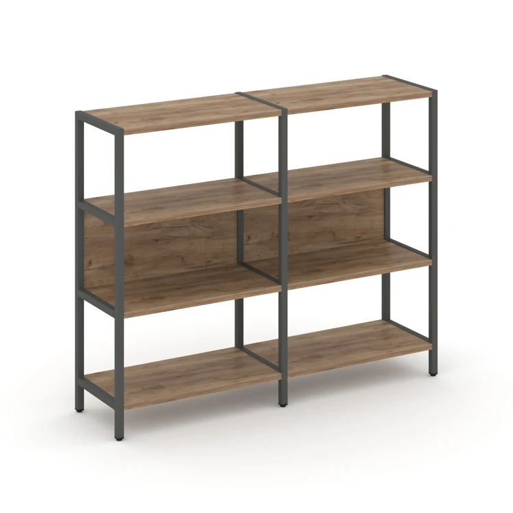Двухсекционный стеллаж трехярусный SHELF SYSTEM (металл антрацит) SN.STM-321