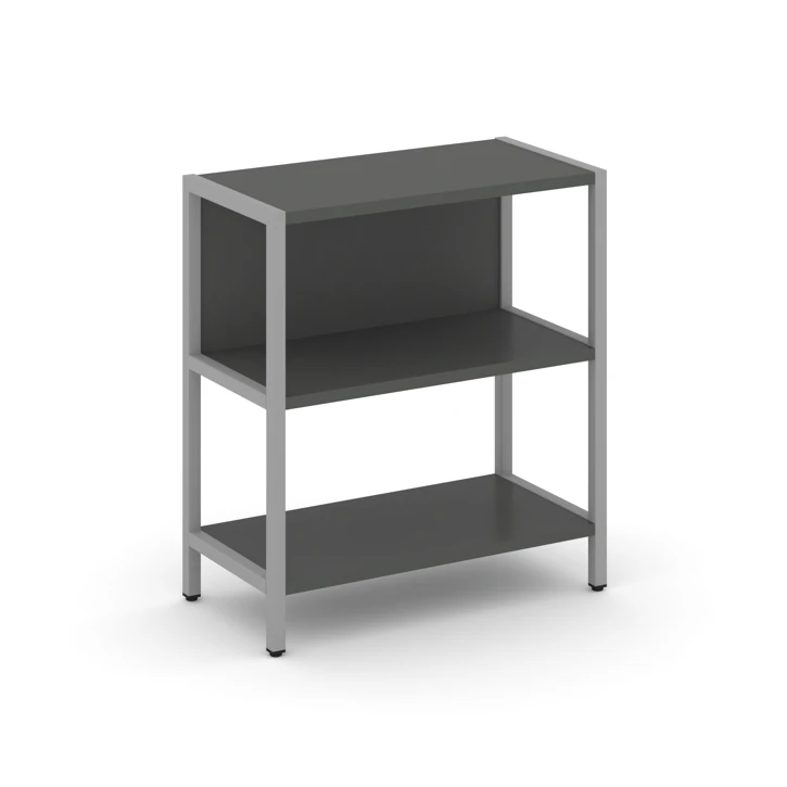 Односекционный стеллаж двухярусный Shelf System (металл серый) SN.STM-211