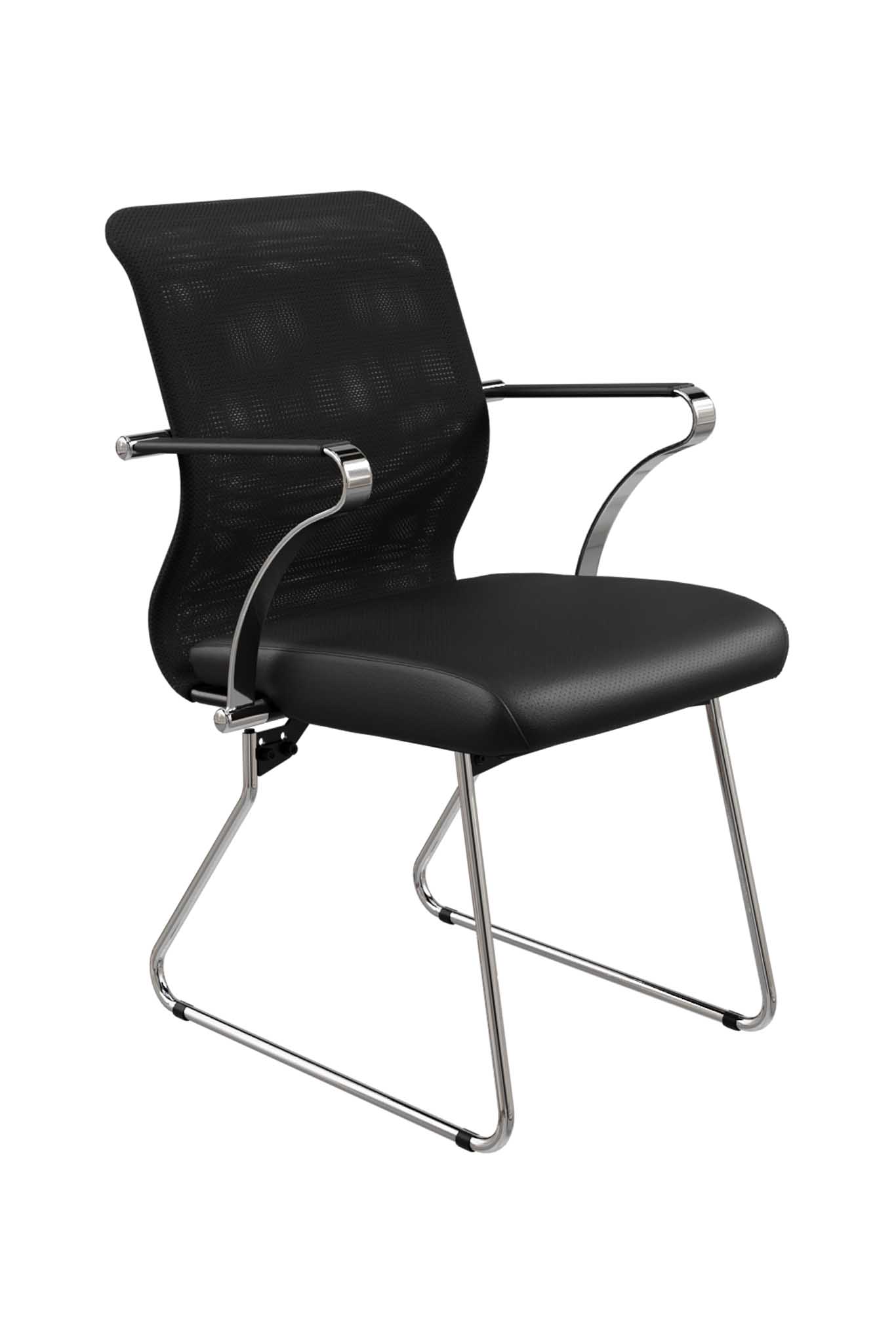 Кресло METTA ErgoLife S 8 M4-9K - Сетка(X2)+ЭкоКожа(Экстра) хром