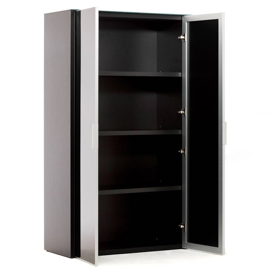 Шкаф высокий для документов GALA NEWLIB2/899 BLACK GLASS