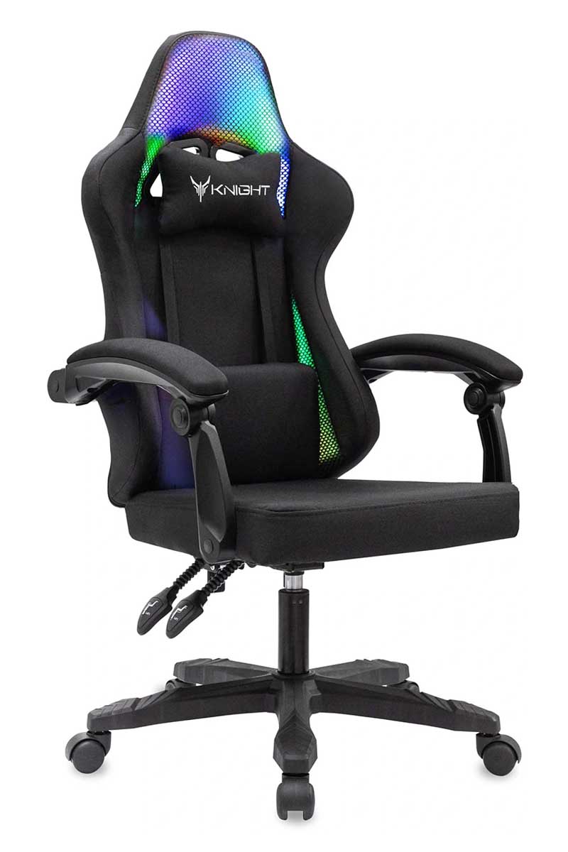 Игровое кресло Бюрократ Knight Wolf RGB ткань
