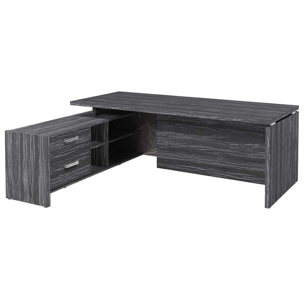Стол руководителя Фестус / Festus на опорной тумбе. Фурнитура INOX FI-121L.DD