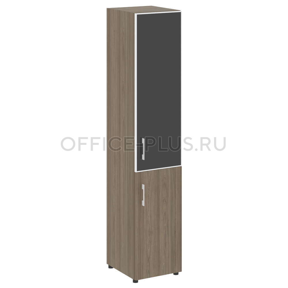 Шкаф пенал высокий Yalta LT.SU-1.2R R White/Black