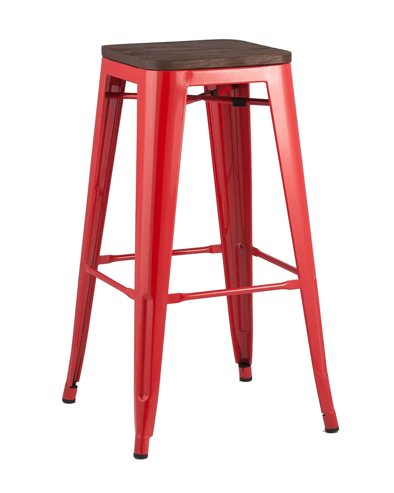 Стул барный Stool Group Tolix Wood дерево