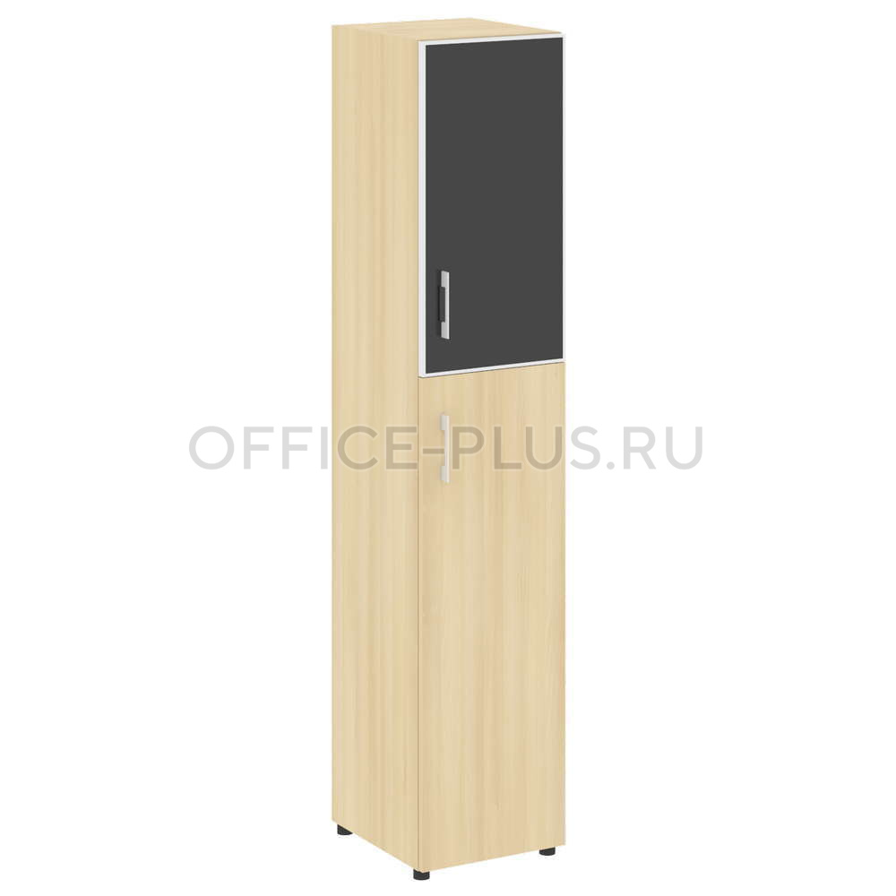 Шкаф пенал высокий Yalta LT.SU-1.7R R White/Black