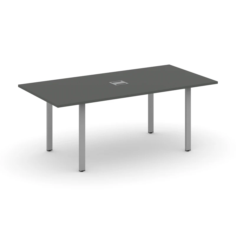 Стол для переговоров на металлокаркасе (П-60x30 серый) STYLE PROJECT DIRECT SN-6P.SPRG-198