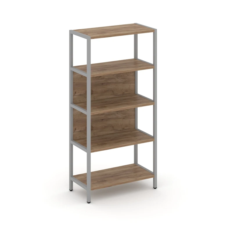Односекционный стеллаж четырехярусный Shelf System (металл серый) SN.STM-411