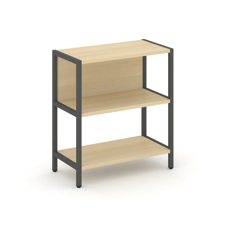 Односекционный стеллаж двухярусный SHELF SYSTEM (металл антрацит) SN.STM-211