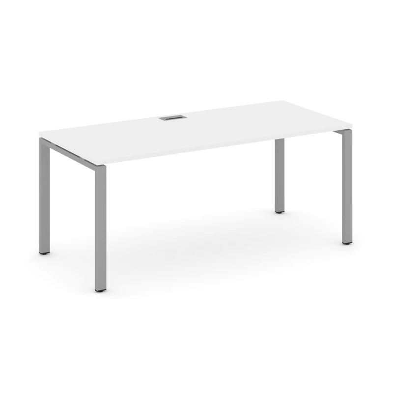 Стол руководителя на металлокаркасе (П-60x30 серый) STYLE PROJECT DIRECT SN-6P.SR-016.M