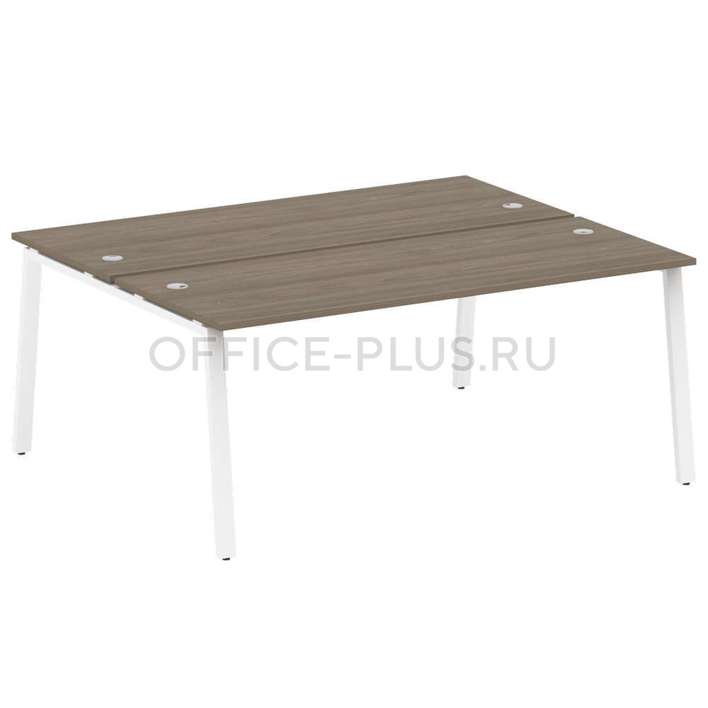 Рабочая станция 2 места Metal System Style на металлокаркасе БА.РАС-СП-2.5