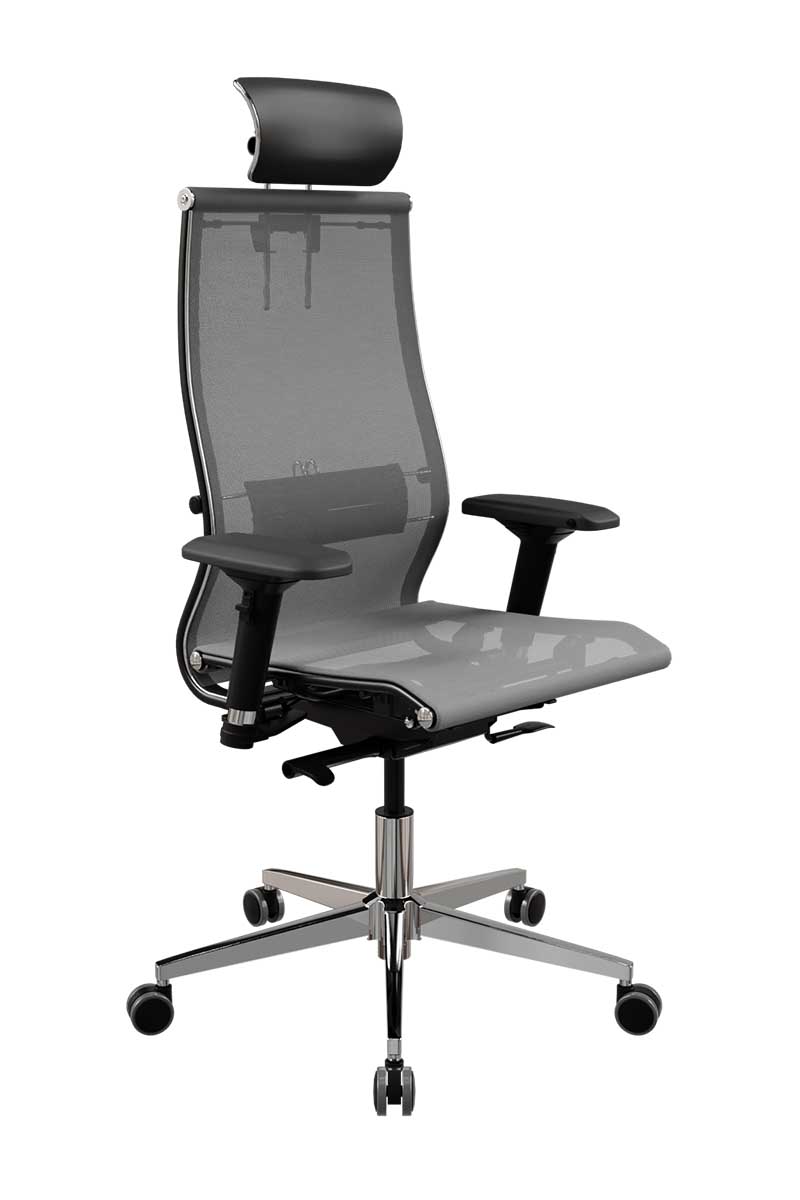 Кресло METTA ErgoLife SynchroSit 10 B2-107D - Сетка(T) с подголовником