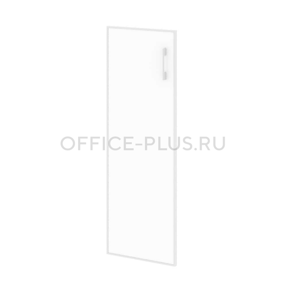Дверь для шкафа стеклянная Yalta в раме, стекло-лакобель, LT.S2R (L) White/Black