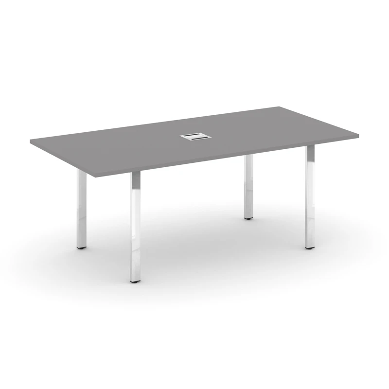 Стол для переговоров на металлокаркасе (П-60x30) Style Project Direct Lux M-SN-6P.SPRG-198