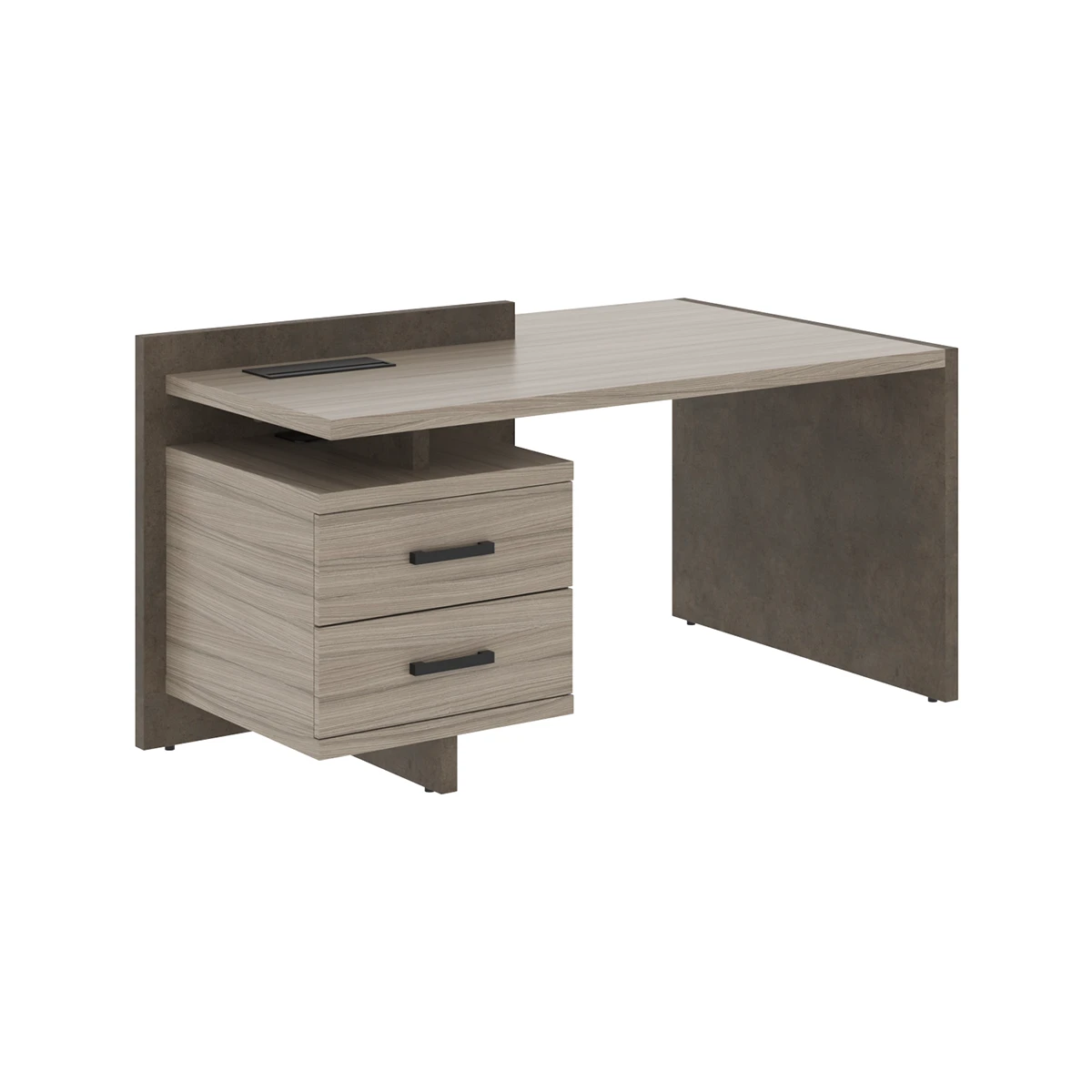 Стол руководителя с тумбой левый Wood&Stone (S) СФ-531331