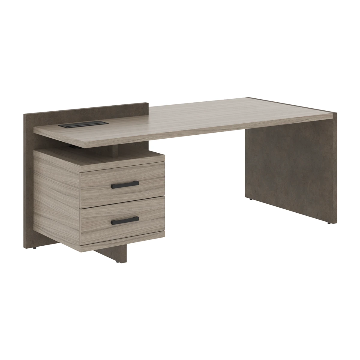 Стол руководителя с тумбой левый Wood&Stone (S) СФ-531311