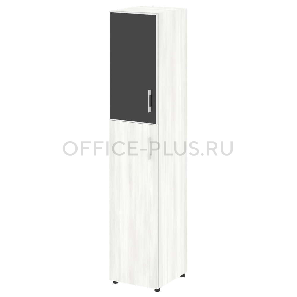 Шкаф пенал высокий Yalta LT.SU-1.7R L White/Black