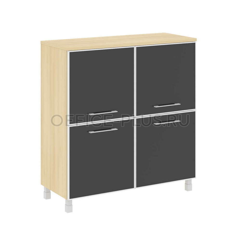 Шкаф средний Yalta LT.SD-1.2R White/Black