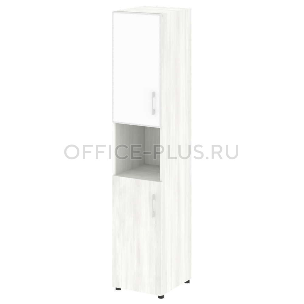 Шкаф пенал высокий Yalta LT.SU-1.4R L White/Black