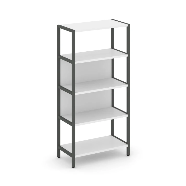 Односекционный стеллаж четырехярусный SHELF SYSTEM (металл антрацит) SN.STM-411