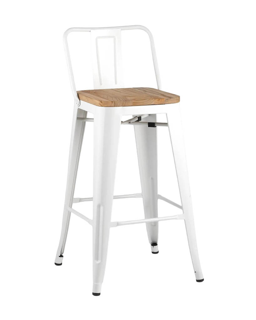 Полубарный стул Stool Group Tolix Wood дерево