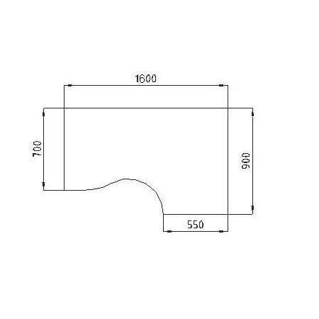 Стол эргономичный левый Vita V-1.6L