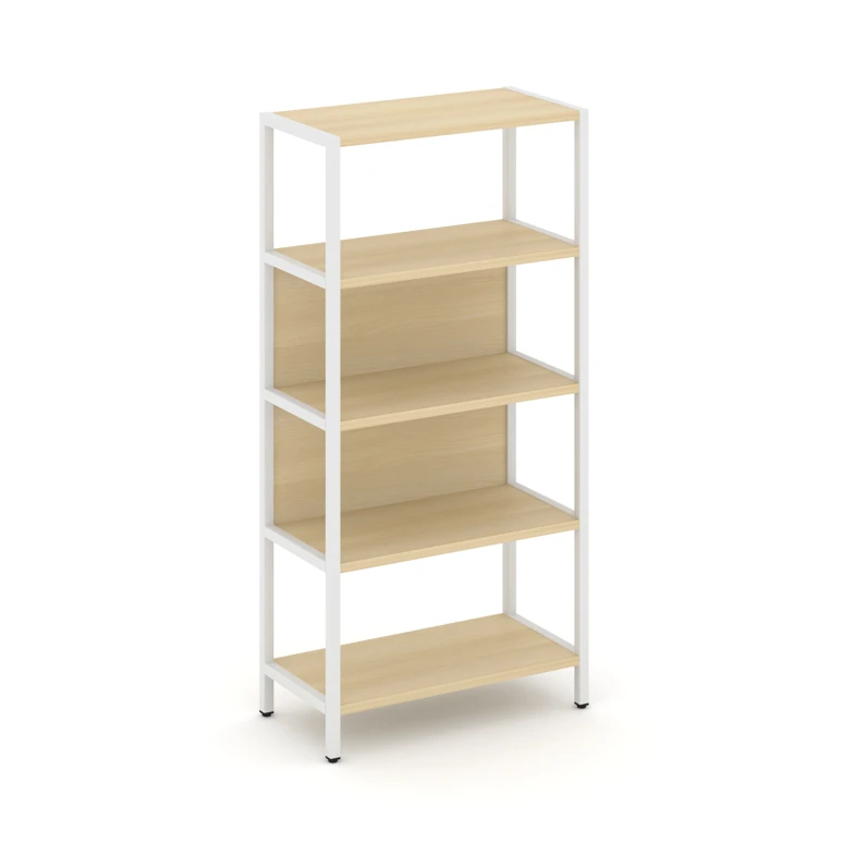 Односекционный стеллаж четырехярусный Shelf System (металл белый) SN.STM-411