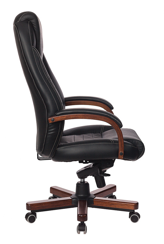 Кресло руководителя Бюрократ T-9923WALNUT кожа