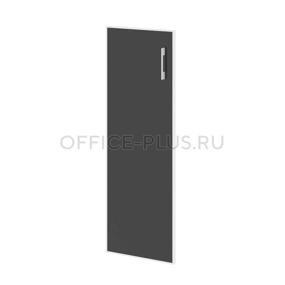 Дверь для шкафа стеклянная Yalta в раме, стекло-лакобель, LT.S2R (L) White/Black