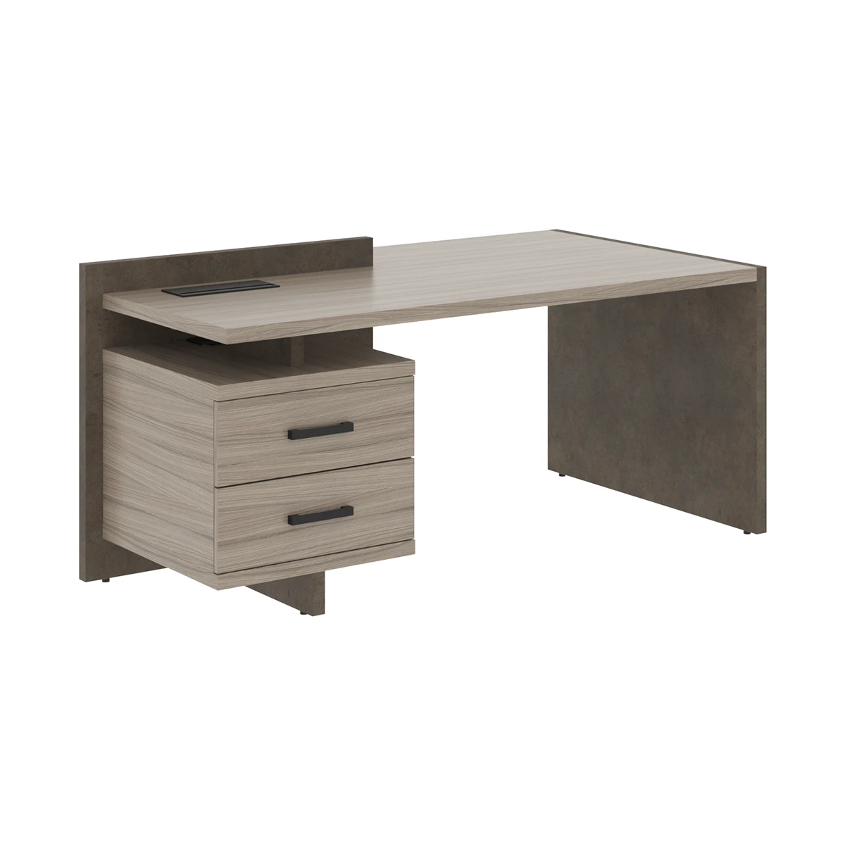 Стол руководителя с тумбой левый Wood&Stone (S) СФ-531321