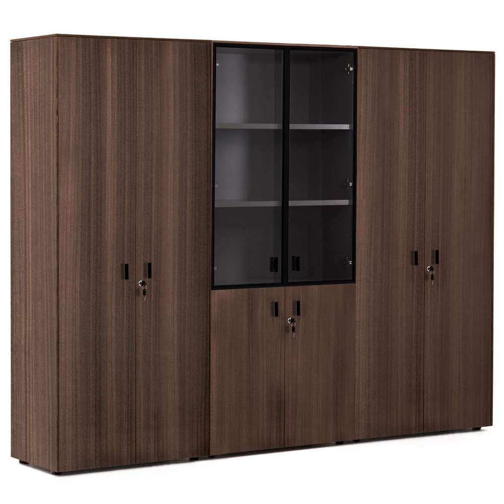 Шкаф высокий тройной комбинированный (с гардеробом) Enzo 109 733 ECL