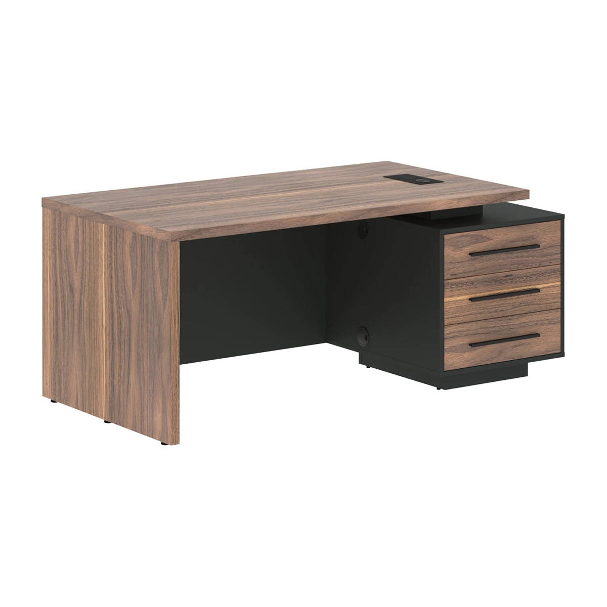Стол руководителя с тумбой правый VELION VENEER VRCT 1890R