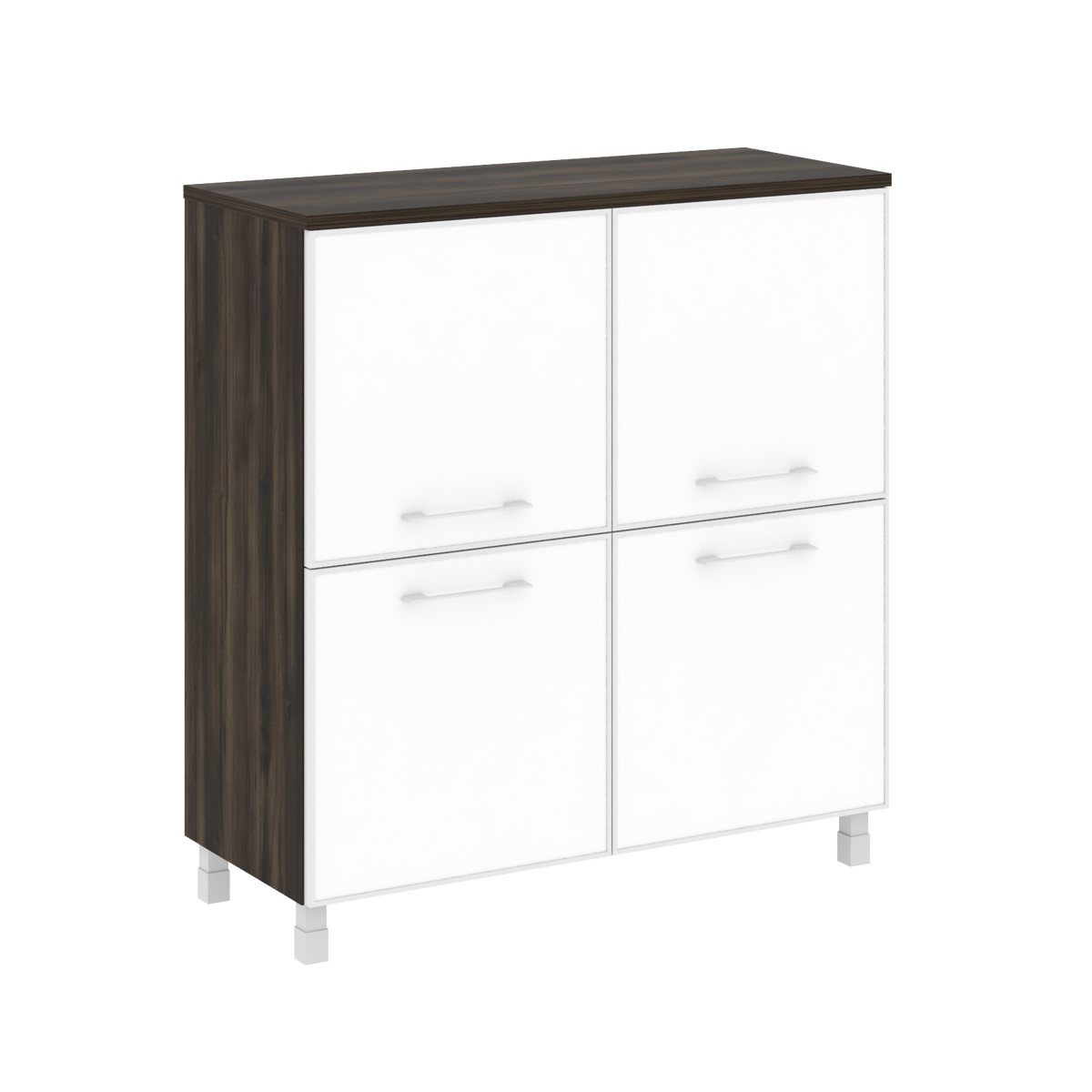 Шкаф средний Yalta LT.SD-1.2R White/Black