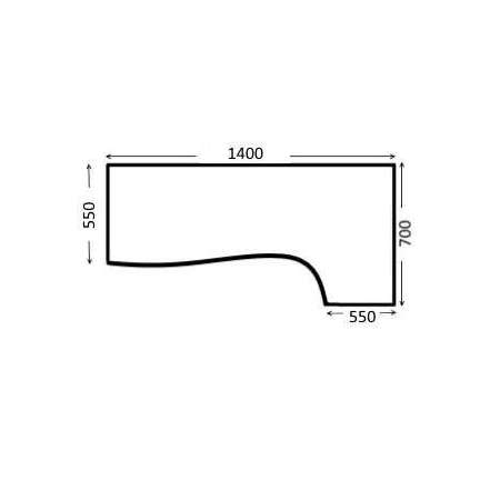 Стол эргономичный левый Vita V-1.4L