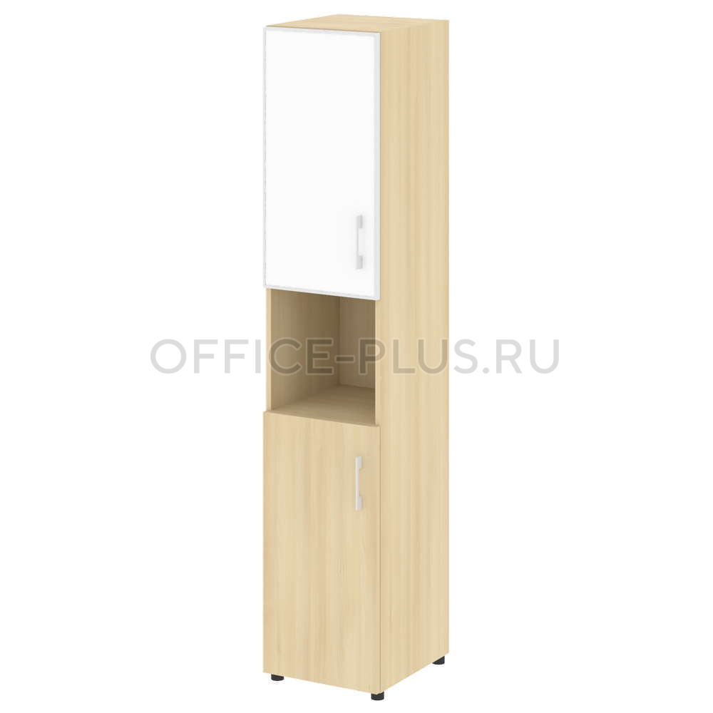Шкаф пенал высокий Yalta LT.SU-1.4R L White/Black
