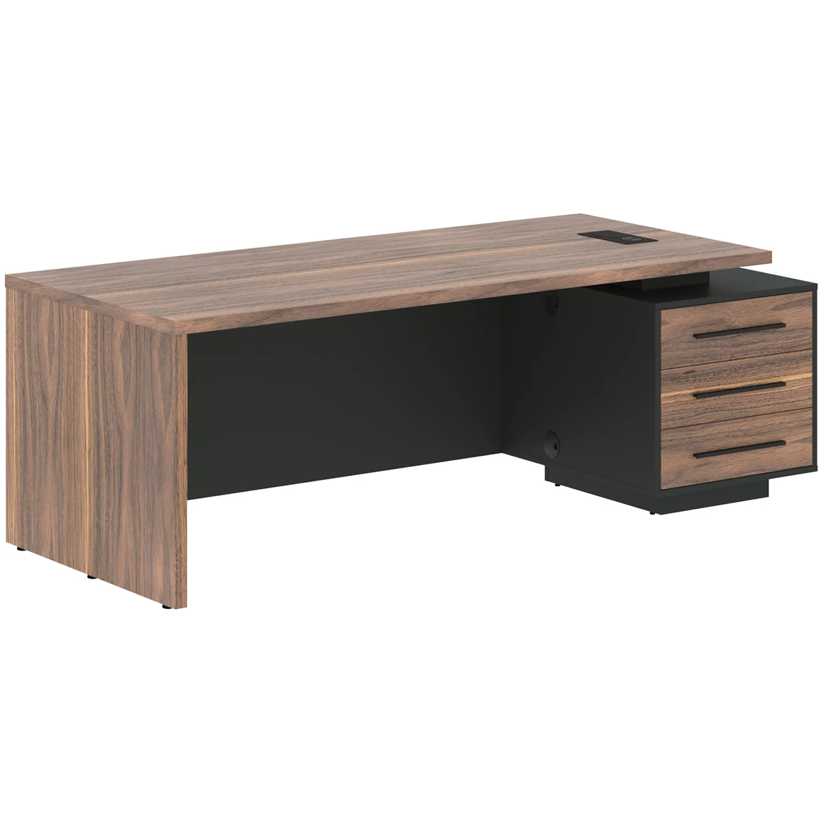 Стол руководителя с тумбой правый VELION VENEER VRCT 2290R