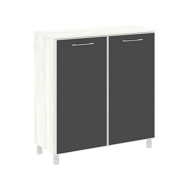 Шкаф средний Yalta LT.SD-1.4R white/black
